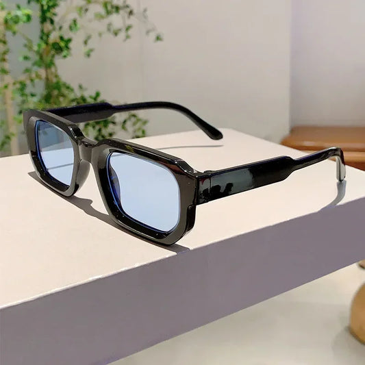 Lunettes de Soleil Vintage Homme – Monture Rectangulaire Rétro & Élégante