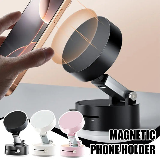 Support Téléphone Magnétique Pliable 360° – Design Compact en Aluminium | Réglable & Ultra-Stable